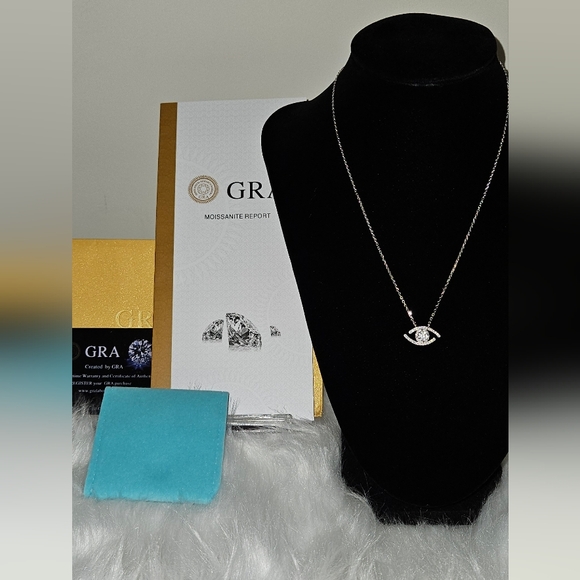 Jewelry - Pure New Devil Eye Moissanite Necklace women
